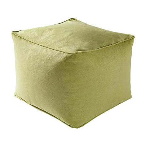 D&P Co Footstool Bean Cube Soft Faux Suede Fabric Pre-Filled Kids Childrens Seating Bean Bag Cover