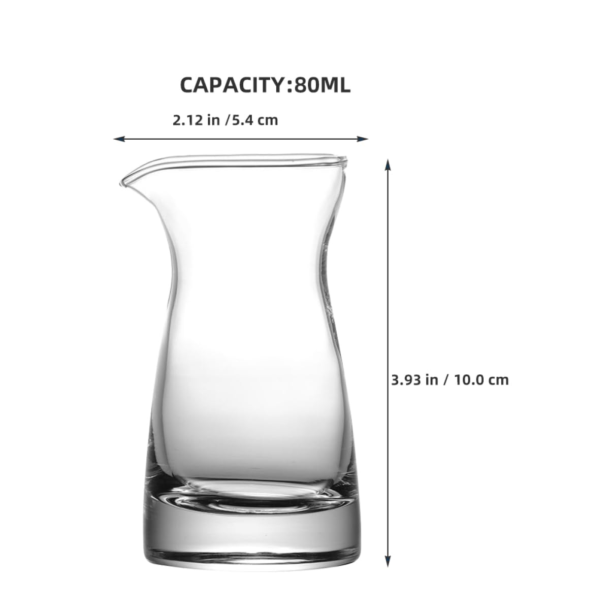 ABOOFAN Milchkännchen zur Frischebewahrung 80 Ml 6 Stück aus Glas mit Elegantem Design für Zuhause und Gastronomiebereich
