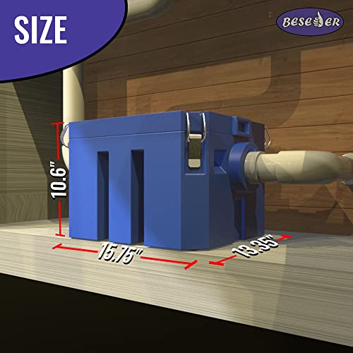 grease trap plastic 5 gpm under sink for home kitchen foodtrack canteen cafe pizzeria pastry shop