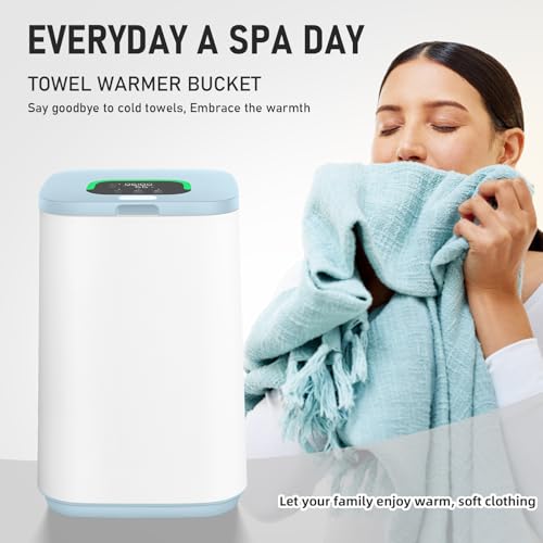 EYDMTE Towel Warmer for Bathroom, 23L Large Towel Warmers, Heated Towel Warmer Bucket with LED Display, 3 Heating Modes, 20/40/60 Min, Auto Shut Off, Child Lock, Black by EYDMTE - Image 7