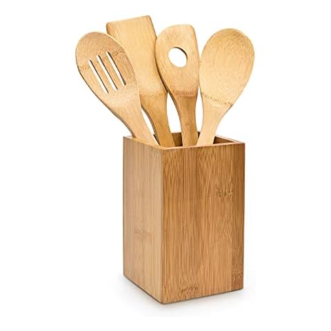 Relaxdays Ustensiles de Cuisine en Bambou Cover