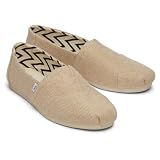 TOMS Damskie wsuwane Alpargata - szeroka szerokość, Naturalny niebarwiony, 8.5