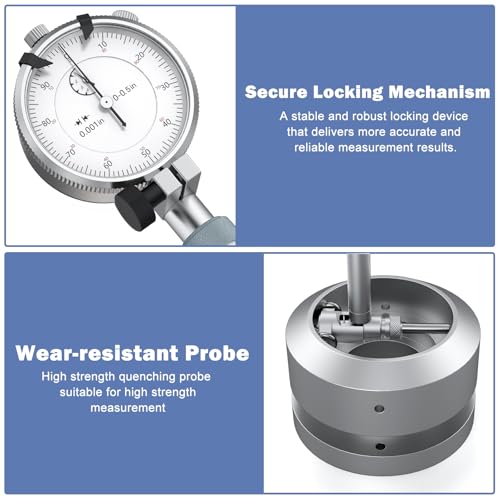 Image of HDLNKAK Dial Indicator Bore Gauges 2 inch-6 inch /0.001 inch, Extender Internal Diameter Gauge, Cylinder Bore Gauge Measurement, Bore Measurement Instrument Ensuring Precision for Machinists.