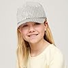 YeeHeen Sequins Baseball Cap Glitter Hat for Boy Girls Shiny Hip Hop Hat Silver #1