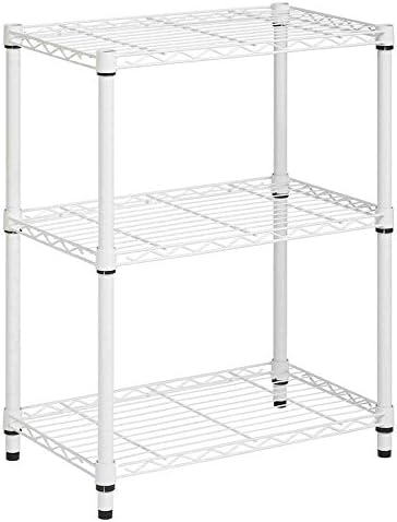Honey-Can-Do SHF-04347 Microwave Bakers Rack with Adjustable Shelf, Chrome, 17L x 23W x 59H