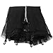 Mednkoku Trampoline Safety Net Bounce Replacement Safety Nets with Round Frames for 6 Straight Poles 5FT Black for Sports