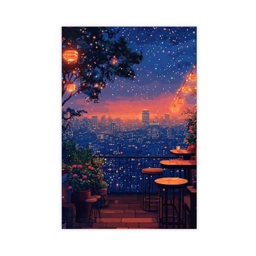 Affiche Daejeon pour habiller un grand mur vide toile déco salon et chambre 61x91cm