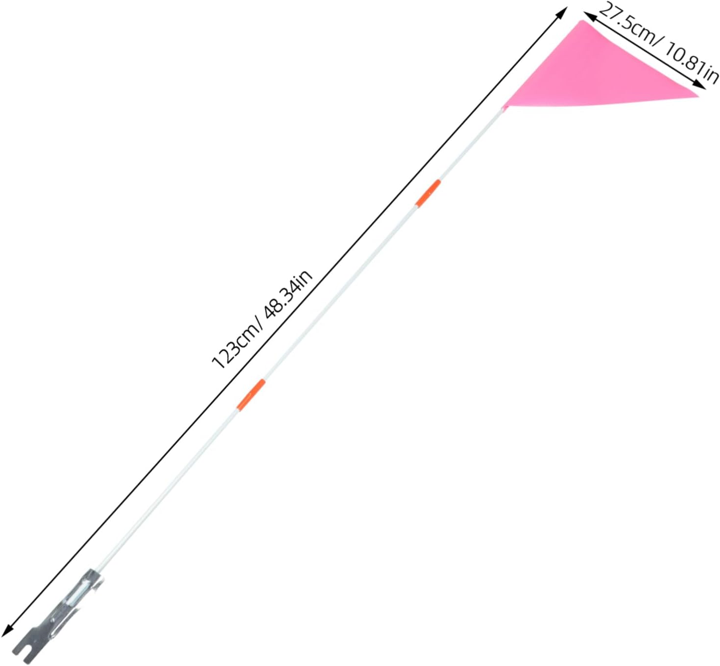 VICASKY Rv Flagpole Flag for Bike Cycling Tail Flag Bike Safety Easy Install Pole