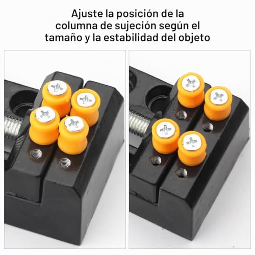 Miniatura 6 de Zmdmah Tornillo De Banco Pequeño, De 57 Mm, Mini Tornillo De Banco, Tornillo De Banco Pequeño, Tornillo De Banco Plano, Herramientas Fijas Para Joyas, Manualidades, Pulseras, Decoración Diy