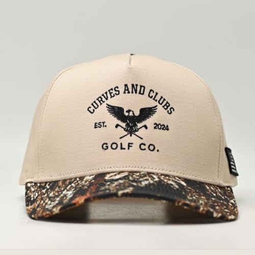 Image of Curves & Clubs USA Golf Rope Hat - American Flag Golf Cap, Performance Hat - Adjustable, Breathable