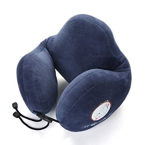 LHTCZZB Ajustement de la colonne cervicale, de la colonne vertébrale amovible et lavable Coussin de cou en forme de U Coussin adapté à la peau adaptée aux oreillers essentiels de voyage pour la séance Cover