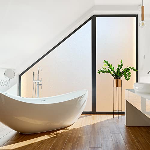 Haton Privacy Window Film, Static Cling Frosted Glass Window Film, Bathroom Opaque Window Clings, Removable Sun Blocking Vinyl Window Stickers For Door Home Office, Non Adhesive, 23.6 X 78.7 Inches #TOP2