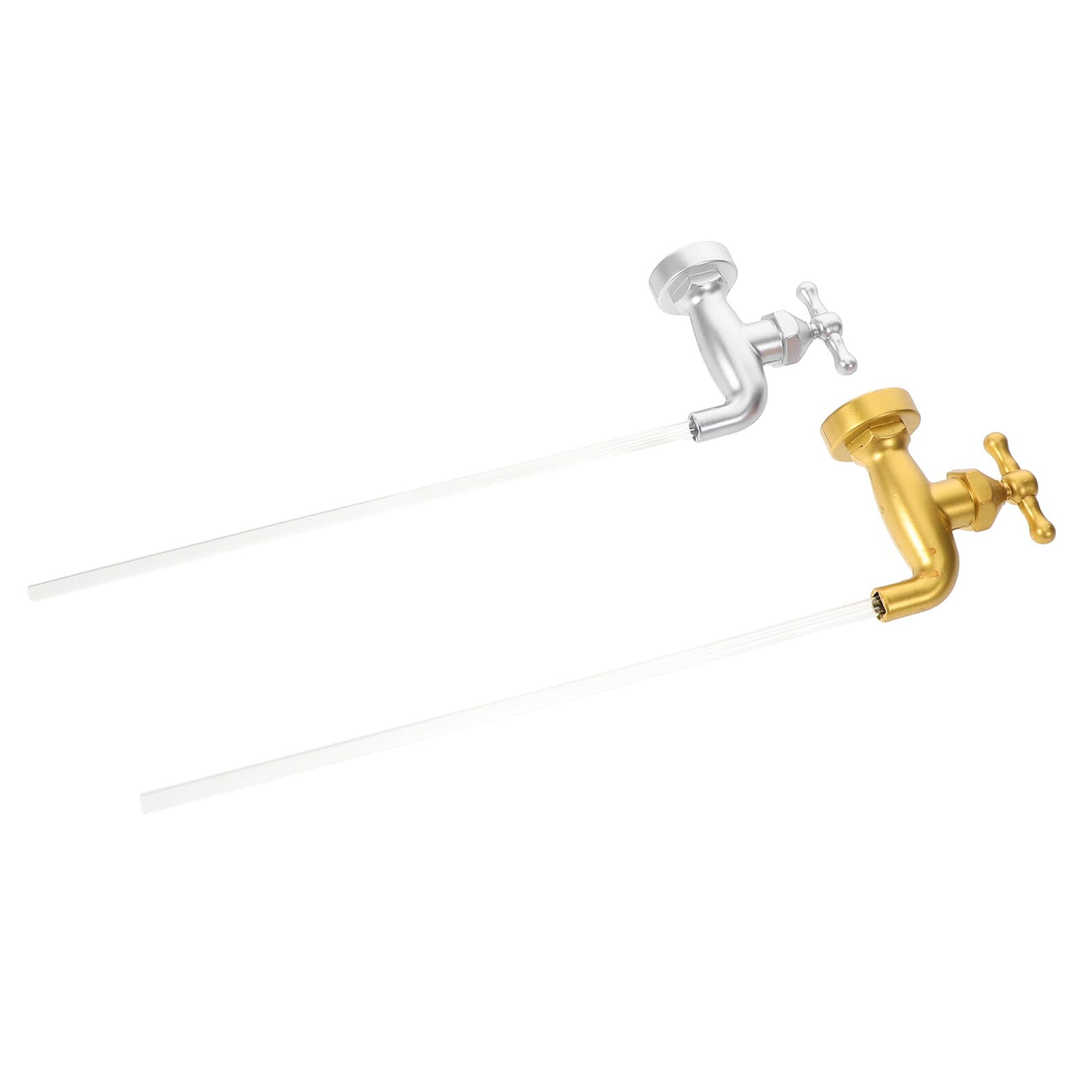 Accesorios para grifo flotante invisible BESTYASH con tubos dorados y plateados para mesa