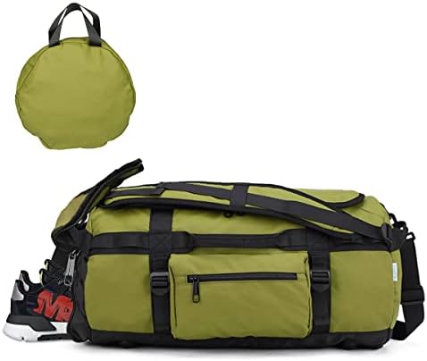 Weekender Bags for Women Large Capacity Travel Duffle Bag with Shoe and Wet Clothes Compartments Lightweight Overnight Bag Gym Bag for Women and Men Pink (Foldable-Green) 1 Weekender Bags for Women Large Capacity Travel Duffle Bag with Shoe and Wet Clothes Compartments Lightweight Overnight Bag Gym Bag for Women and Men Pink (Foldable-Green)