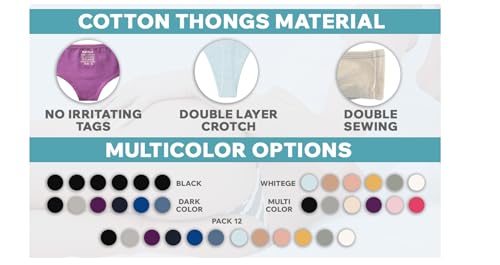 Cotton Thongs Women's G string panties Sexy Intimate Lingerie underwear Pack 6 or 124