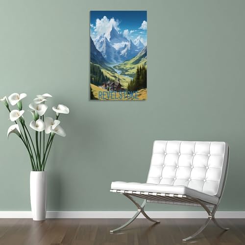Poster Revelstoke Canada impression sur toile déco murale 40x60