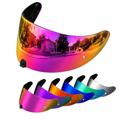 Image of PSLER Shatterproof Motorcycle Helmet Visor for R420,Rose Red