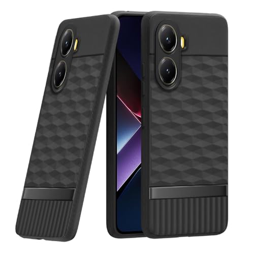 Image of Shockproof Case for Poco X7 Pro 5G | Full Camera Protection | TPU Flexible Back Cover for Poco X7 Pro 5G (Matte Black)