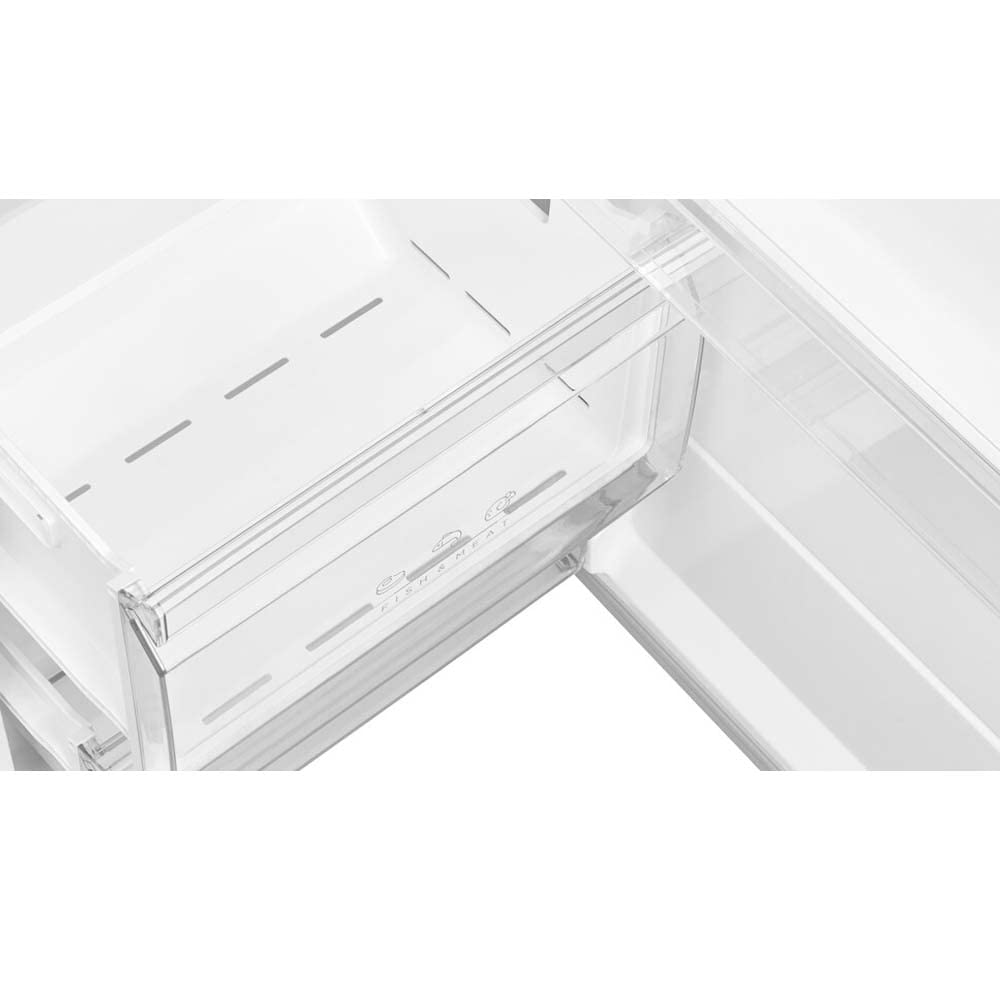 Teka Congelador Vertical de Libre Instalación, Full No Frost, Termostato Electrónico, Función Fast Freezing y Fast Cooling, 372 Litros, Puerta Reversible, Inox, RSF 75640 SS