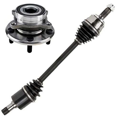 Image of Detroit Axle - Front Wheel Hub Kit for 2011 2012 2013 2014 2015 2016 2017 Honda Odyssey, Wheel Bearing and Hub Assembly Left CV Axle Assembly Replacement - 2pc Set