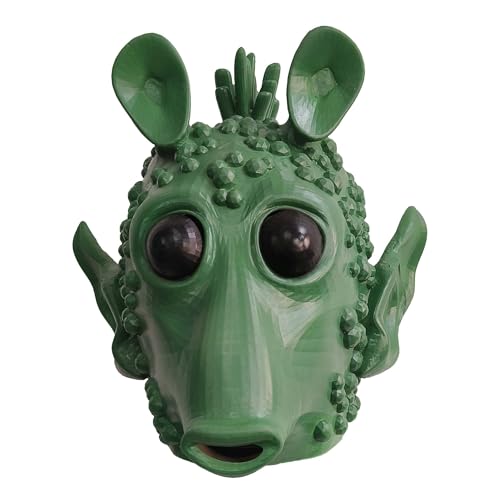 LePyCos Greedo - Máscara de látex para adultos, máscara de cosplay de Alien Wars para Halloween, fiestas de disfraces y juegos de rol
