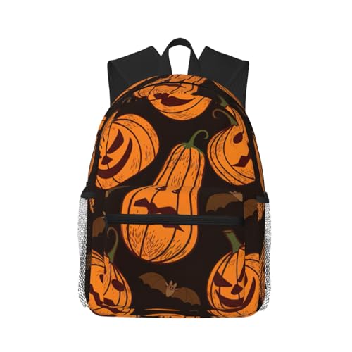 Sac à dos Halloween citrouille : fini le manque de place avec ce grand sac noir double épaule