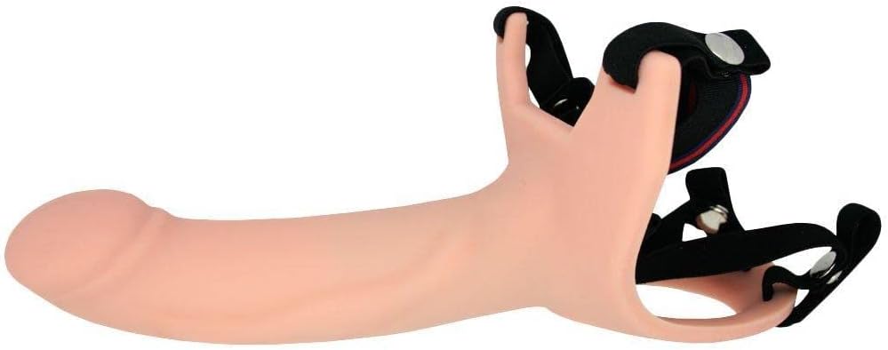 5 inch Silicone Hollow Strap On Harness - Erectile Dysfunction Aid Penis Enhancer - Comfortable Strapon Adult Sex Toy