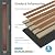 Art3d 6-Piece Wood Slat Acoustic Panels for Stylish Decor and Noise Reduction, 3D Textured Panel for Ceiling and Wall, Walnut