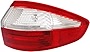 Evan-Fischer Tail Light Assembly Compatible with 2014-2018 Ford Fiesta Outer Sedan Passenger Side