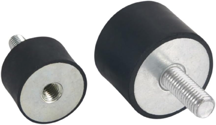 Fit for VD Male Female Rubber Mount M6 M8 Isolator Thread Anti Vibration Bobbin Damper Mounting Feet(M6 20x30mm)