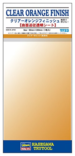 HASEGAWA 71823 Adhesive Finish Sheet Clear Orange