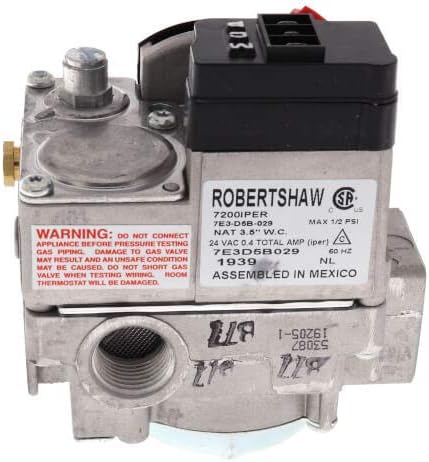Robertshaw 1/2" X 3/4" Combo Gas Valve w/LP Kit