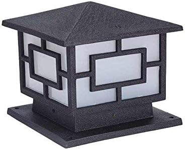 SuperScape Outdoor Lighting GL4608-S 60W Gate Pillar Pole Post Light, Black
