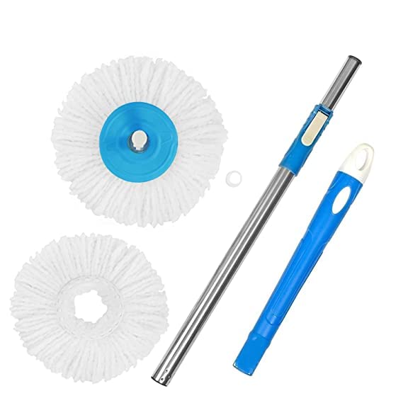 TWONE Mop Rod Stick Stainless Steel with 2 Refill 360 Degree Rotating Pole (Assorted Color) (B08D6H5X74) Amazon Price History, Amazon Price Tracker