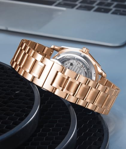 Image of BINLUN Stainless Steel Watch Bands 12mm-24mm Universal Metal Replacement Watch Straps SmartWatch Bracelets Links Straight & Curved Ends Men Women 6 Colors