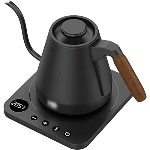 Hervidor eléctrico de agua 0.8L acero inoxidable negro