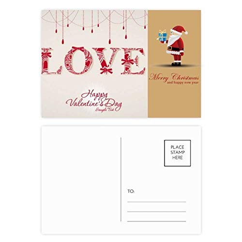 Lot de 20 cartes postales Love et Saint-Valentin pour vœux romantiques