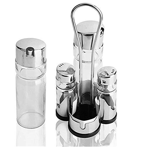 XINGYU Tanque de condimento Frasco de Vidrio de Acero Inoxidable Botella de Salsa de Soja Juego de ollas de Aceite, Adecuado para Cocina, repostar, Salsa de Soja, vinagre