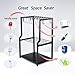 YueTong Garden Tool Organizer Heavy Duty,Yard Tool Tower Rack,Garage Storage Organization for Long Handle Tools,Rake,Brooms,Extra Hooks for Small Shovel,Shear.All Metal,Free Standing.