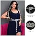 Silver Belt Chain Rhinestone Belts for Womens Belts Fashion SparkleBelts for Women Dresses Plus Size Belt for Dresses Woman(L)