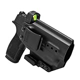 GRITR IWB Kydex Right Hand Pistol Holster Fits Sig Sauer P365-XMACRO w/Streamlight TLR-7A - Optic Cut, Concealment Claw, Open Bottom, 1.5' Belt Clip, Adjustable Retention & Cant