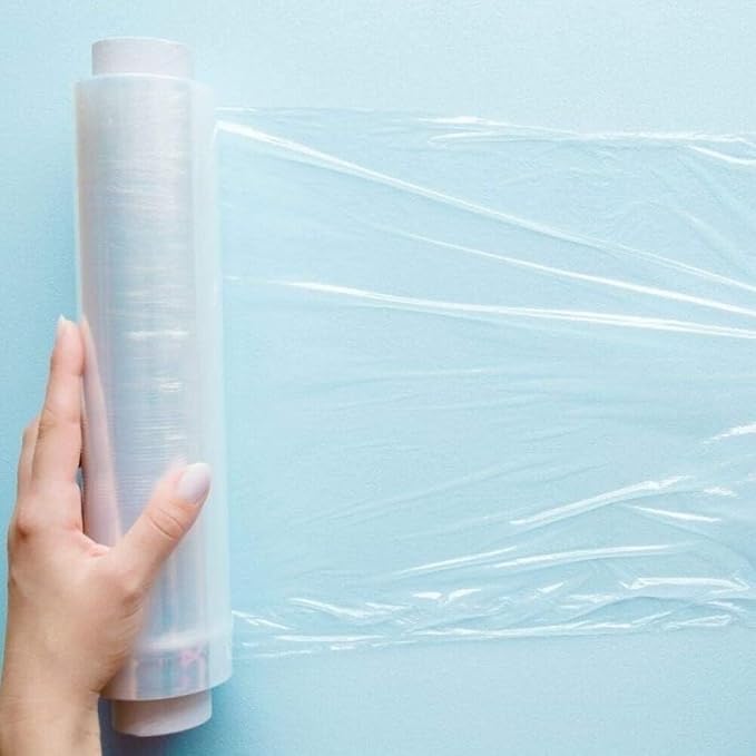 BLEKER 6 Rollen ausziehbar transparent Rollen à 1,8 kg Folie 23 Mycron sehr robust