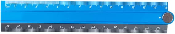 Amzshop Ruler Folding Ruler Rulers Folding Aluminum Alloy Ruler Metal Stationery Rule ...