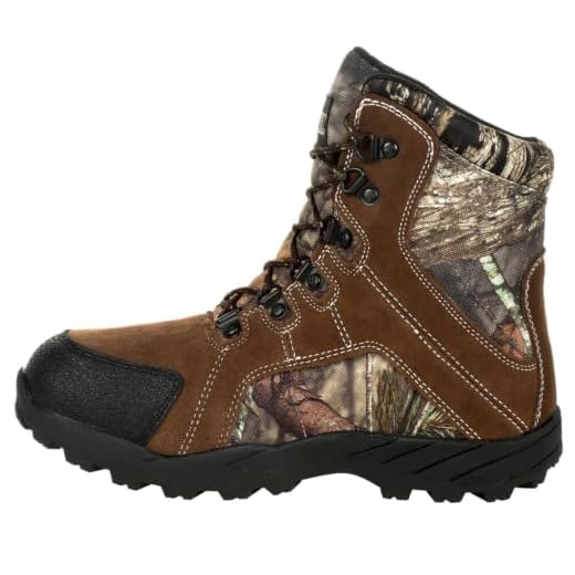 Rocky unisex child Fq0003710 Mid Calf Boot, Mossy Oak Break Up Infinity Camouflage, 5 Big Kid US