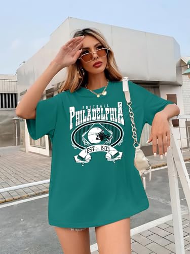 Football Shirts Women Game Day Oversized Shirt Football Team Fan Tee Sports Jersey Gift Tops2