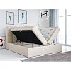 MKS MEBLE Boxspring bed – Tweepersoonsbed – Gestoffeerd bed met multicocket matras H3 en topper – Kunstleder bed met…
