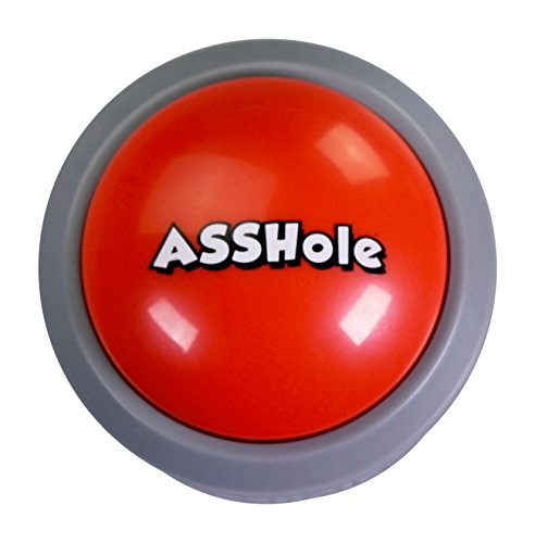Asshole Button - Talking Button Features Hilarious Asshole Sayings - Talking Novelty Gift With Funny Sound Clips #TOP4