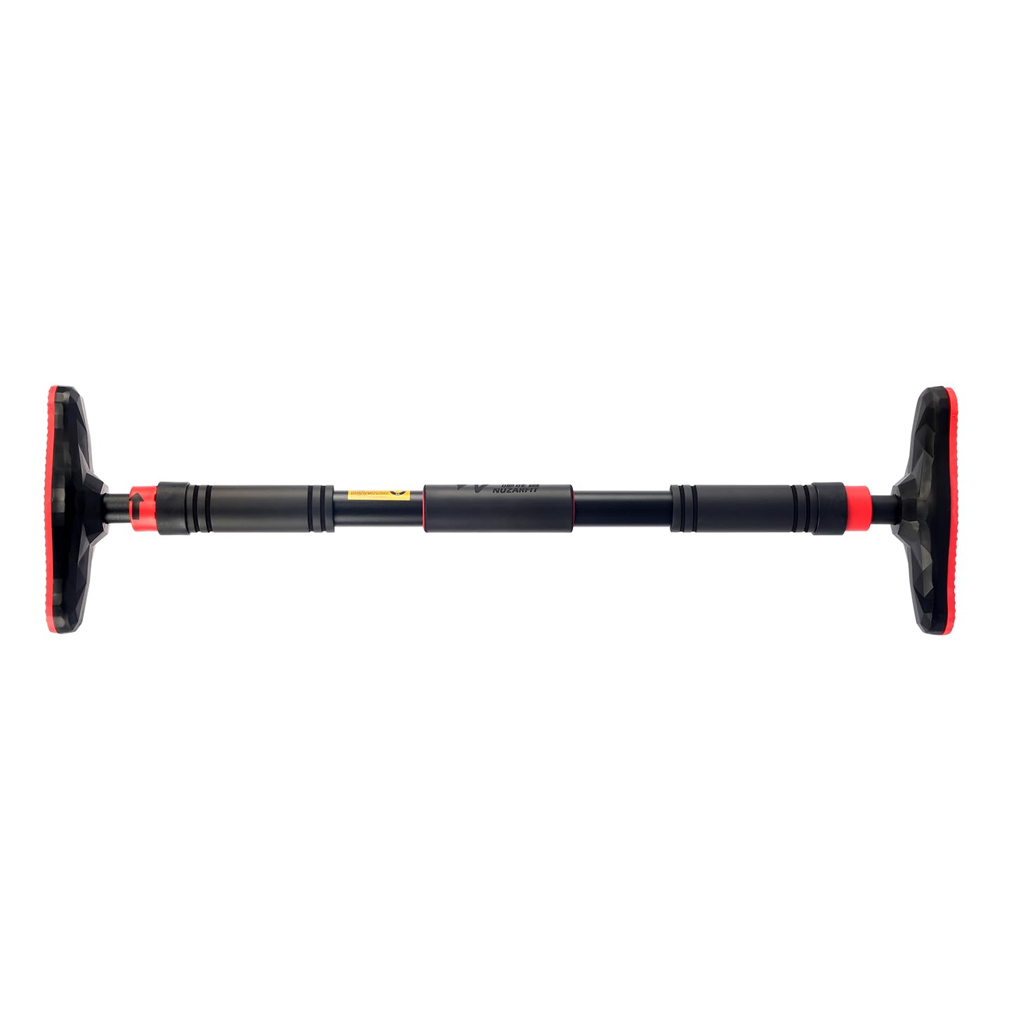 Barre de traction professionnelle pour la maison | Charge maximale de 180 kg, réglage rapide (65-100 cm) | Sécuritaire sans perçage grâce au système à crémaillère et au rembourrage en PVC