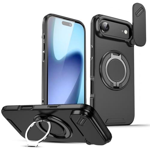 Coque iPhone 17 Air antichoc silicone magnétique rigide noir