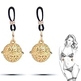 Nippelklemmen für Frauen Nippelringe BDSM Verstellbar Ohne Piercing Silber Perlen Brustwarzen Schmuck mit Glockenanhängern Design Gewicht Brustklemmen Männer Nippel Clamps Sexspielzeug Sklavin Zubehör